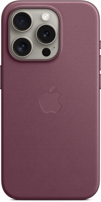 Чохол для смартфона Apple iPhone 15 Pro FineWoven Case with MagSafe - Mulberry (MT4L3)  Фото №1