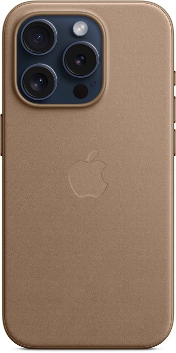 Чехол для смартфона Apple iPhone 15 Pro FineWoven Case with MagSafe - Taupe (MT4J3)  Фото №0