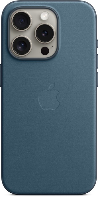 Чехол для смартфона Apple iPhone 15 Pro FineWoven Case with MagSafe - Pacific Blue (MT4Q3)  Фото №1