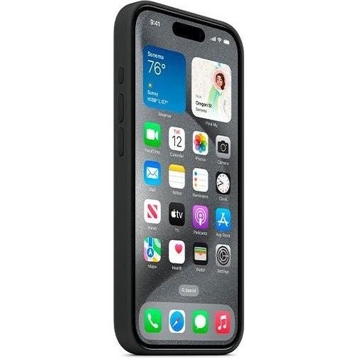 Чехол для смартфона Apple iPhone 15 Pro Max Silicone Case with MagSafe - Black (MT1M3)  Фото №0