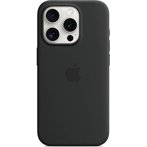 Чехол для смартфона Apple iPhone 15 Pro Max Silicone Case with MagSafe - Black (MT1M3)  Фото №3