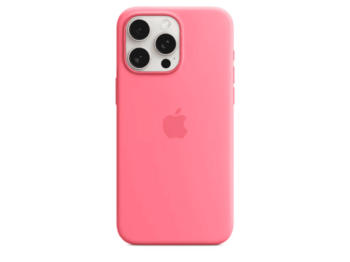 Чехол для смартфона Apple iPhone 15 Pro Max Silicone Case with MagSafe - Pink (MWNN3)  Фото №1
