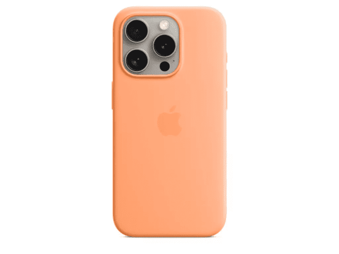 Чехол для смартфона Apple iPhone 15 Pro Max Silicone Case with MagSafe - Orange Sorbet (MT1W3)