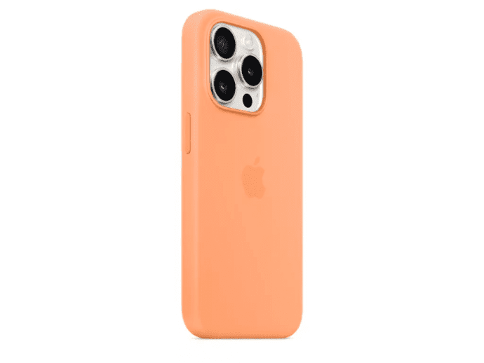 Чехол для смартфона Apple iPhone 15 Pro Max Silicone Case with MagSafe - Orange Sorbet (MT1W3)  Фото №3