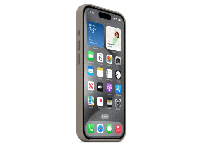 Чехол для смартфона Apple iPhone 15 Pro Max Silicone Case with MagSafe - Clay (MT1Q3)  Фото №4