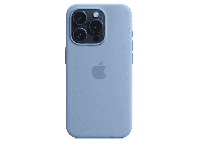 Чохол для смартфона Apple iPhone 15 Pro Max Silicone Case with MagSafe - Winter Blue (MT1Y3)  Фото №0