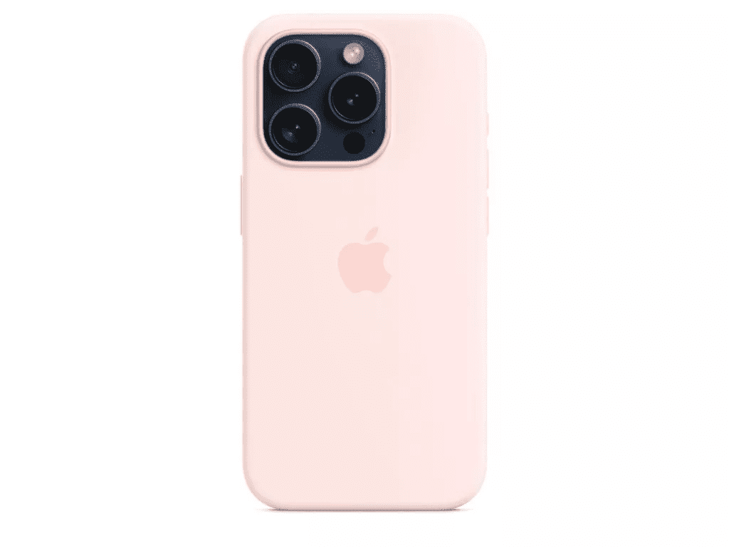 Чехол для смартфона Apple iPhone 15 Pro Max Silicone Case with MagSafe - Light Pink (MT1U3)  Фото №0