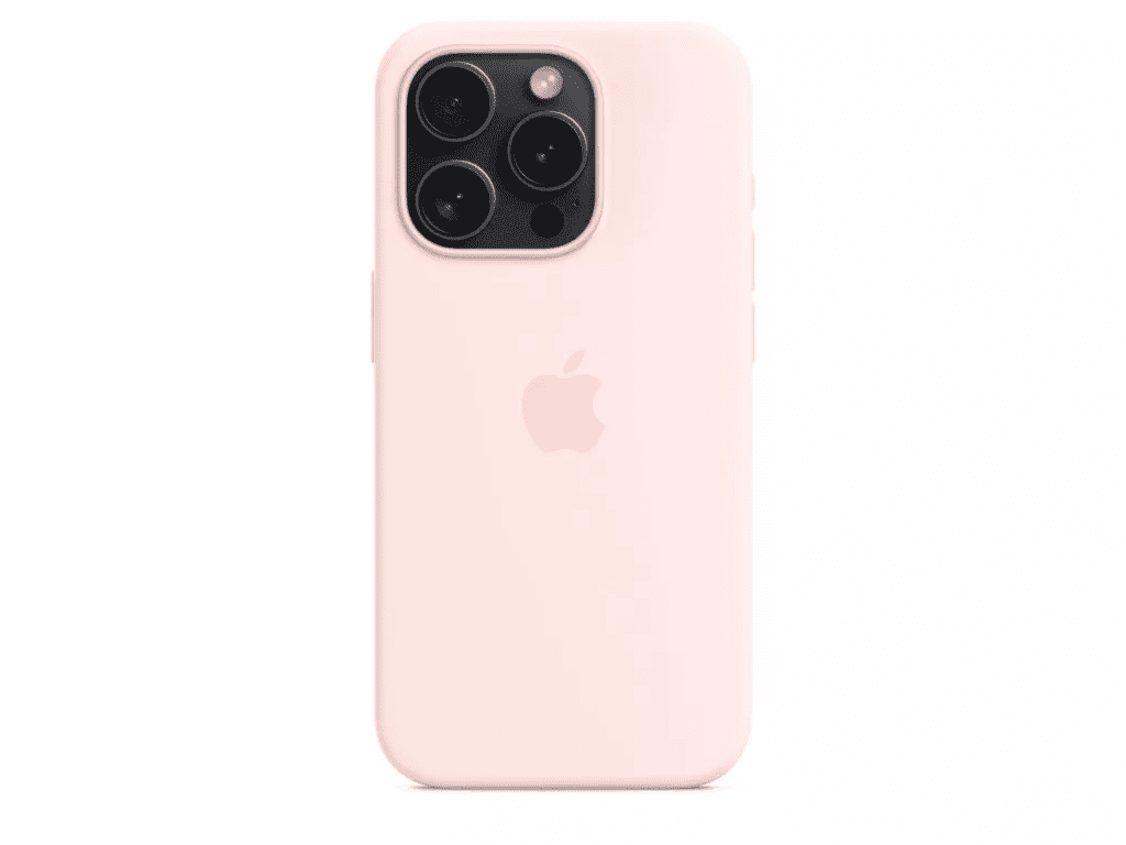 Чехол для смартфона Apple iPhone 15 Pro Max Silicone Case with MagSafe - Light Pink (MT1U3)  Фото №2