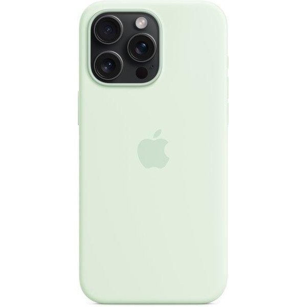 Чехол для смартфона Apple iPhone 15 Pro Max Silicone Case with MagSafe - Soft Mint (MWNQ3)