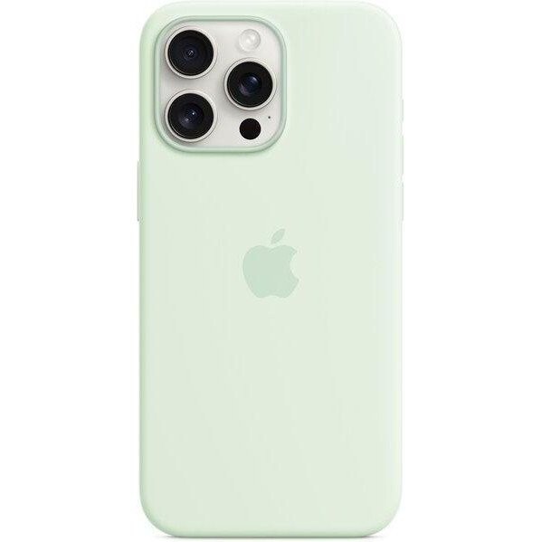 Чехол для смартфона Apple iPhone 15 Pro Max Silicone Case with MagSafe - Soft Mint (MWNQ3)  Фото №2