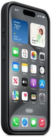 Чехол для смартфона Apple iPhone 15 Pro Max FineWoven Case with MagSafe - Black (MT4V3)  Фото №0