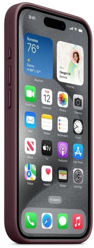Чехол для смартфона Apple iPhone 15 Pro Max FineWoven Case with MagSafe - Mulberry (MT4X3)  Фото №0