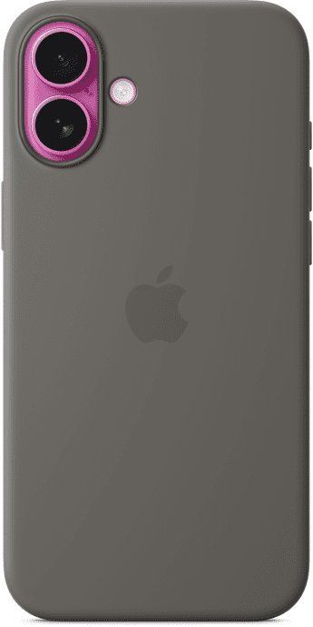 Чехол для смартфона Apple iPhone 16 Plus Silicone Case with MagSafe - Stone Gray (MYYC3)  Фото №1