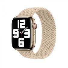 Ремешок Apple Beige Braided Solo Loop - Size 6 для Watch 42/44/45mm (MPCQ3)  Фото №0