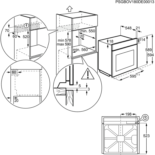 Духовка электрическая Electrolux OPEB2520R  Фото №6