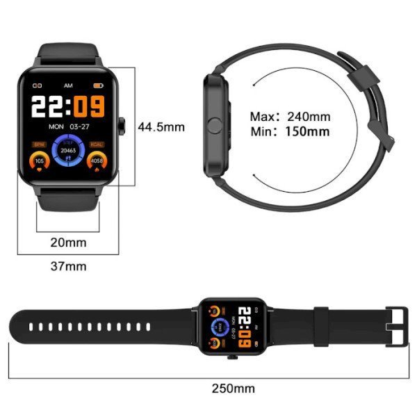 Смарт-часы Blackview R30 Black (6931548315063)  Фото №16