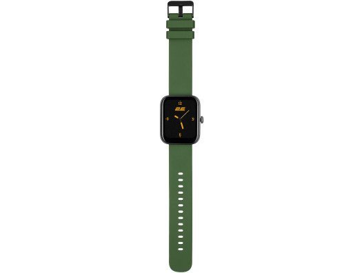 Смарт-часы 2E Alpha SQ Music Edition 46mm Black-Green (2E-CWW40BKGN)  Фото №1