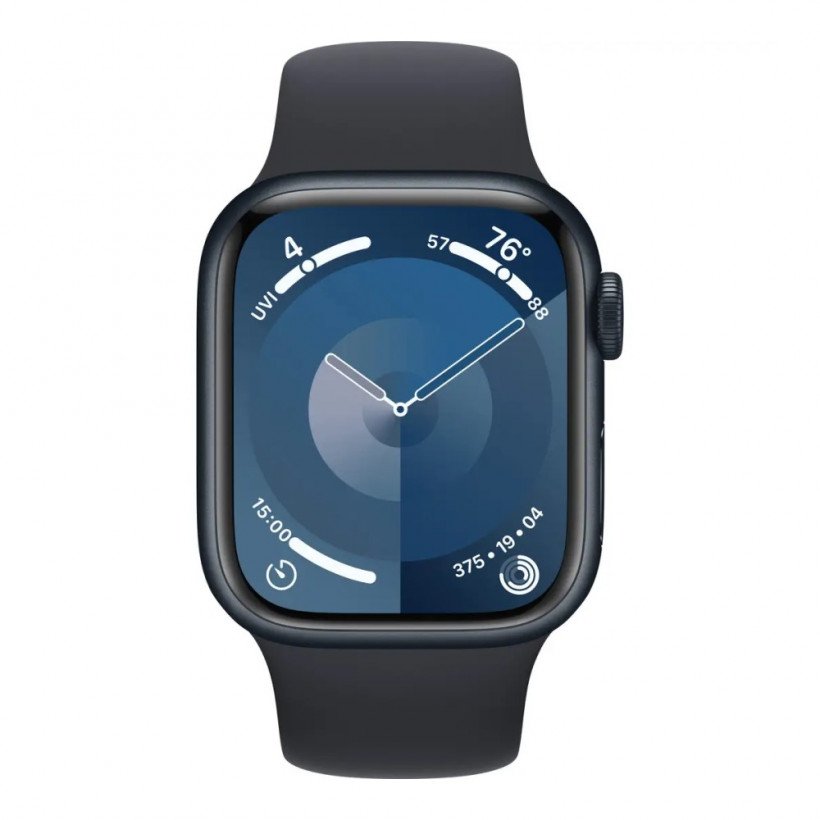 Смарт-годинник Apple Watch Series 9 GPS 41mm Midnight Aluminum Case w. Midnight Sport Band - M/L (MR8X3) (Open Box)
