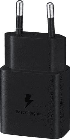 Мережевий зарядний пристрій Samsung 15W PD Power Adapter (w/o cable) Black (EP-T1510NBE)  Фото №0