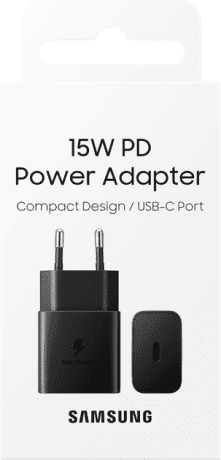 Мережевий зарядний пристрій Samsung 15W PD Power Adapter (w/o cable) Black (EP-T1510NBE)  Фото №2