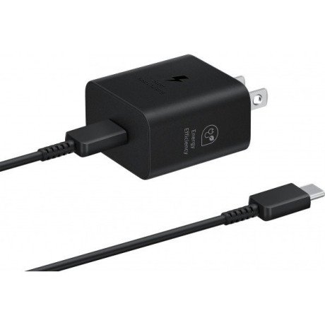 Мережевий зарядний пристрій Samsung 25W PD Power Adapter (with Type-C cable) Black (EP-T2510XBE)  Фото №5