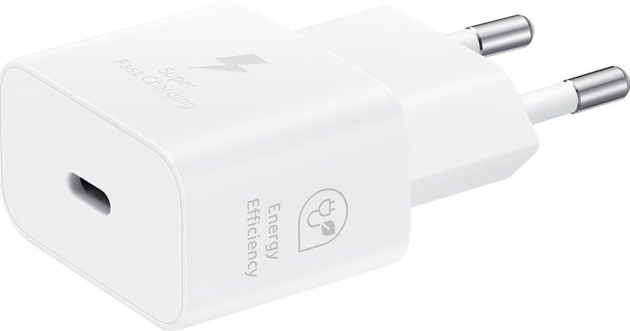 Мережевий зарядний пристрій Samsung 25W PD Power Adapter (with Type-C cable) White (EP-T2510XWE)  Фото №1