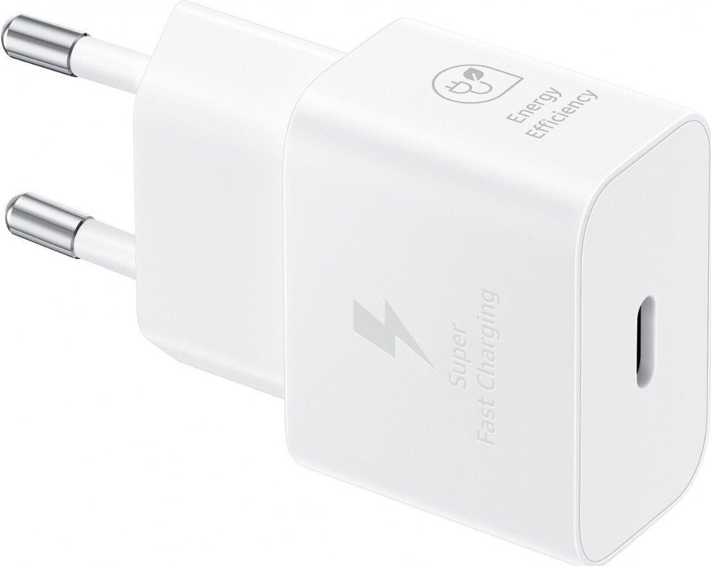 Мережевий зарядний пристрій Samsung 25W PD Power Adapter (with Type-C cable) White (EP-T2510XWE)  Фото №3