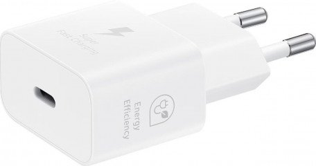Мережевий зарядний пристрій Samsung 25W PD Power Adapter (with Type-C cable) White (EP-T2510XWE)  Фото №1