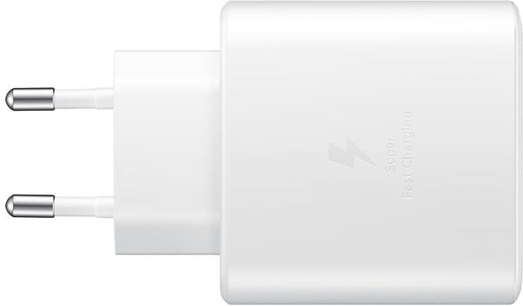 Сетевое зарядное устройство для Samsung 45W Travel Adapter (with Type-C cable) White (EP-TA845XWE)  Фото №1