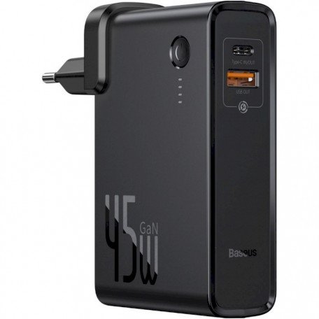 Зовнішній акумулятор (павербанк) Baseus Power Station 2-in-1 Quick Charger Black (PPNLD-C01)  Фото №0