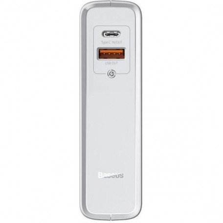 Внешний аккумулятор (павербанк) Baseus Power Station GaN 2-in-1 QC 10000 mAh 45W White (PPNLK45US)  Фото №2
