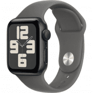 Смарт-годинник Apple Watch SE 2 GPS 40mm Midnight Aluminum Case with Stone Gray Band M/L (MA9A4)