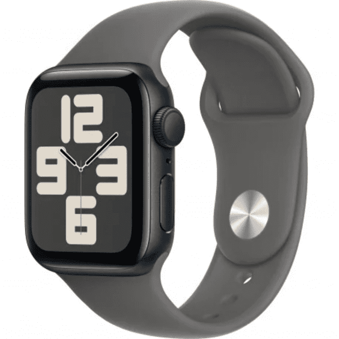 Смарт-годинник Apple Watch SE 2 GPS 40mm Midnight Aluminum Case with Stone Gray Band M/L (MA9A4)