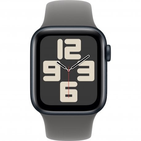 Смарт-годинник Apple Watch SE 2 GPS 40mm Midnight Aluminum Case with Stone Gray Band M/L (MA9A4)  Фото №0