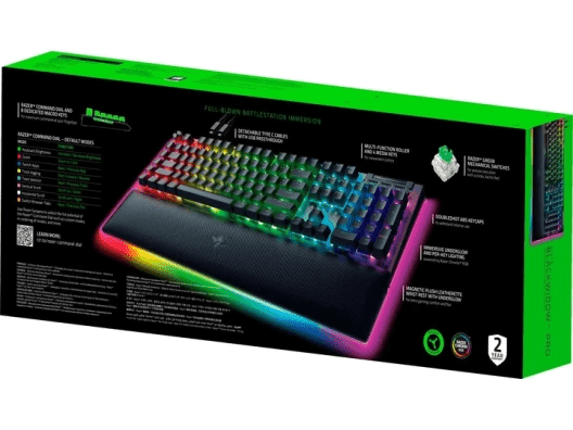 Клавіатура Razer BlackWidow V4 PRO Green Switch (RZ03-04680100-R3M1)  Фото №4