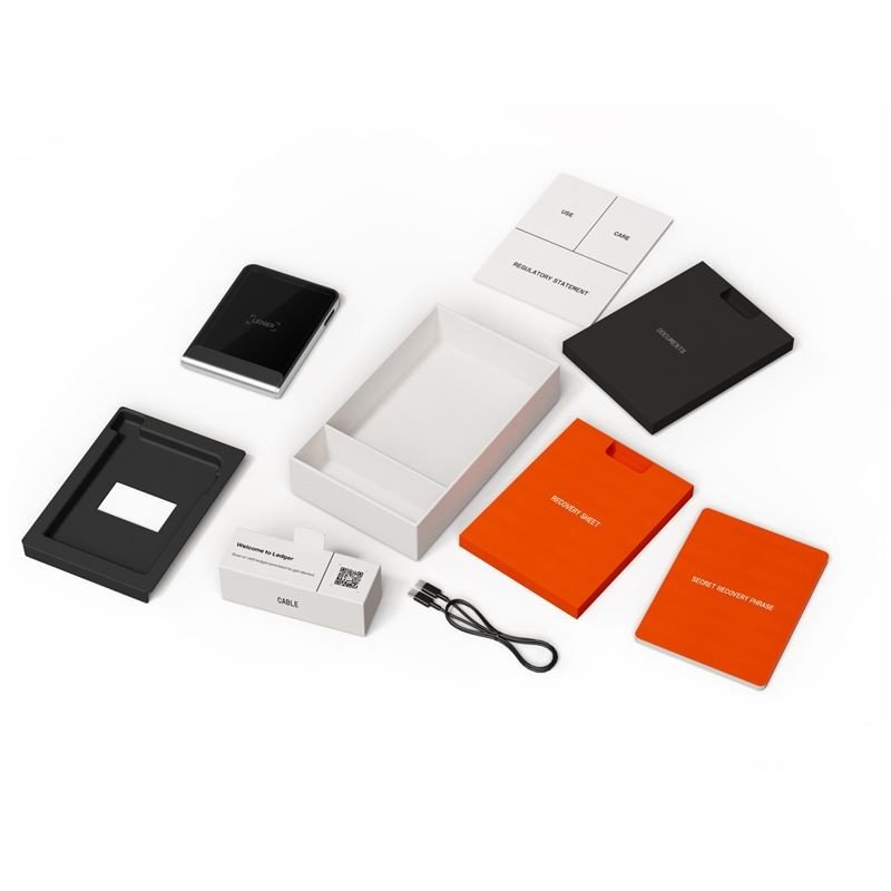 Апаратний криптогаманець Ledger Flex BTC Orange  Фото №1