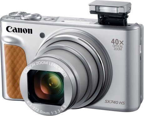 Компактний фотоапарат Canon PowerShot SX740 HS Silver (2956C012)  Фото №2