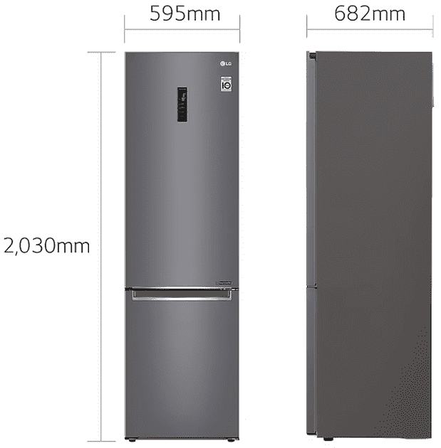 Холодильник с морозильной камерой LG GW-B509SLKM  Фото №15