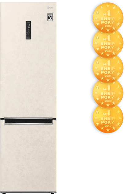 Холодильник з морозильною камерою LG GC-B509MEWM  Фото №18