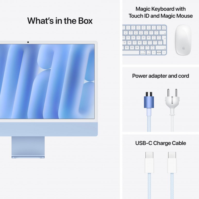 Моноблок Apple iMac 24 M4 Blue (MWV13)  Фото №4
