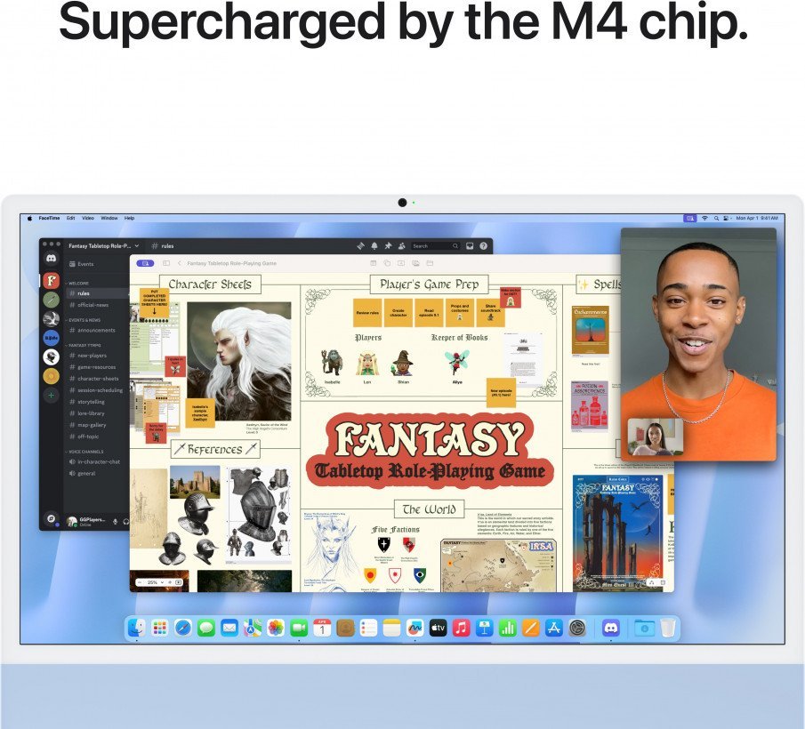 Моноблок Apple iMac 24 M4 Blue (MWV13)  Фото №8