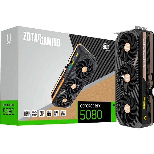 Видеокарта Zotac GAMING GeForce RTX 5080 SOLID (ZT-B50800D-10P)  Фото №0