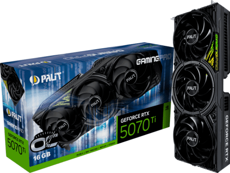 Видеокарта Palit GeForce RTX 5070 Ti GamingPro OC (NE7507TS19T2-GB2031A)  Фото №8