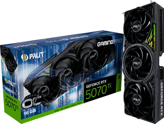 Видеокарта Palit GeForce RTX 5070 Ti GamingPro OC (NE7507TS19T2-GB2031A)  Фото №8
