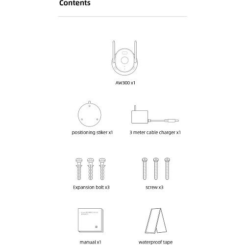 IP-камера видеонаблюдения Xiaomi Mi Outdoor Security Camera AW300  Фото №4