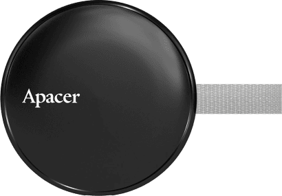 SSD накопитель Apacer Magnetic Portable AS725 512GB USB 3.2 Gen.2 Type-C MagSafe Black