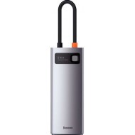 Мультипортовый адаптер Baseus Metal Gleam Series 5-in-1 Multifunctional Type-C HUB Gray (WKWG020013) 