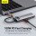 Мультипортовый адаптер Baseus Metal Gleam Series 5-in-1 Multifunctional Type-C HUB Gray (WKWG020013)  Фото №3
