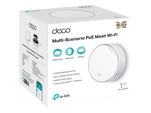 Mesh-система TP-Link Deco X50 PoE 1-Pack  Фото №1