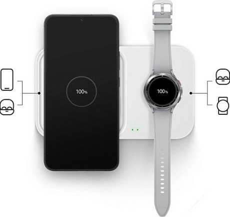 Беспроводное зарядное устройство для Samsung Wireless Charger Duo EP-P5400 w/o TA Black (EP-P5400BBRG)  Фото №5